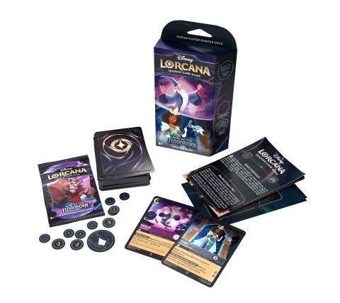 Disney Lorcana TCG – Rise of the Floodborn Starter Deck (Engels) – Merlin & Tiana