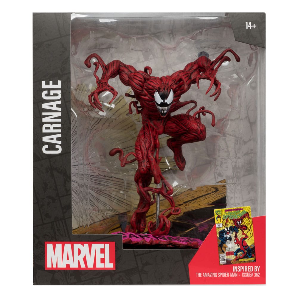Marvel PVC Statue – Carnage (The Amazing Spider-Man #362) | 1:10 Scale – 18 cm