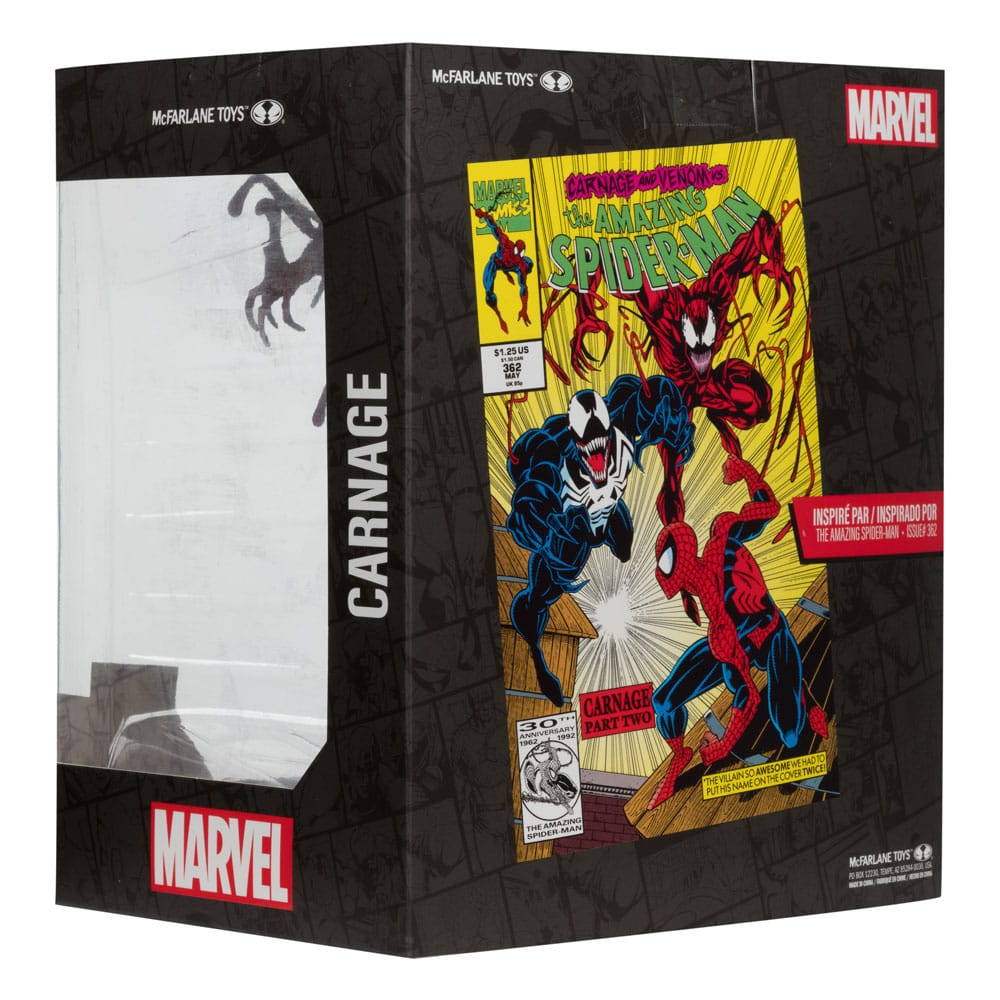 Marvel PVC Statue – Carnage (The Amazing Spider-Man #362) | 1:10 Scale – 18 cm