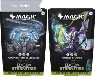 Magic the Gathering – Edge of Eternities Commander Deck Set (World Shaper & Counter Intelligence)