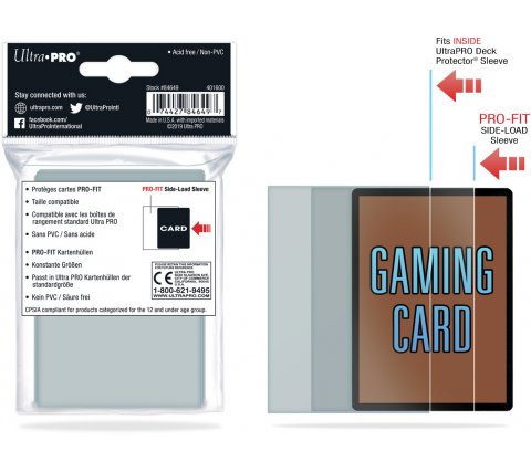 Ultra PRO – PRO-Fit Side-Loading Sleeves (100 stuks)